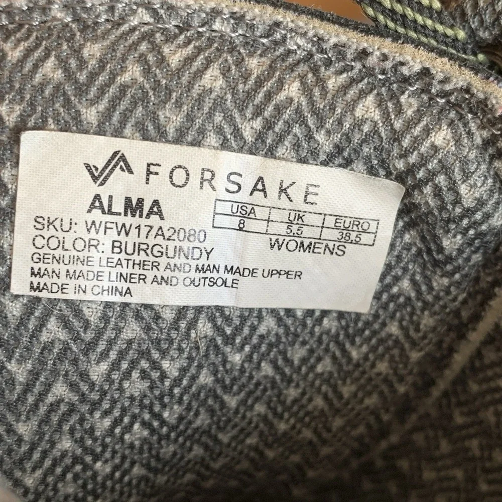Forsake womens wedge *stain*